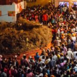 Holika Dahan in Phalain, Braj